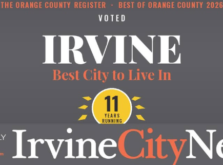 Irvine Named Best City to Live In for 11th Consecutive Year by OC Register Readers