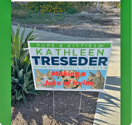 Opinion: Kathleen Treseder’s Yard Signs Dodge the Issues in District 6